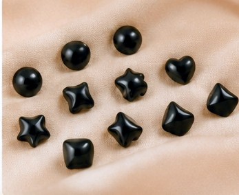 Black Stud Earrings