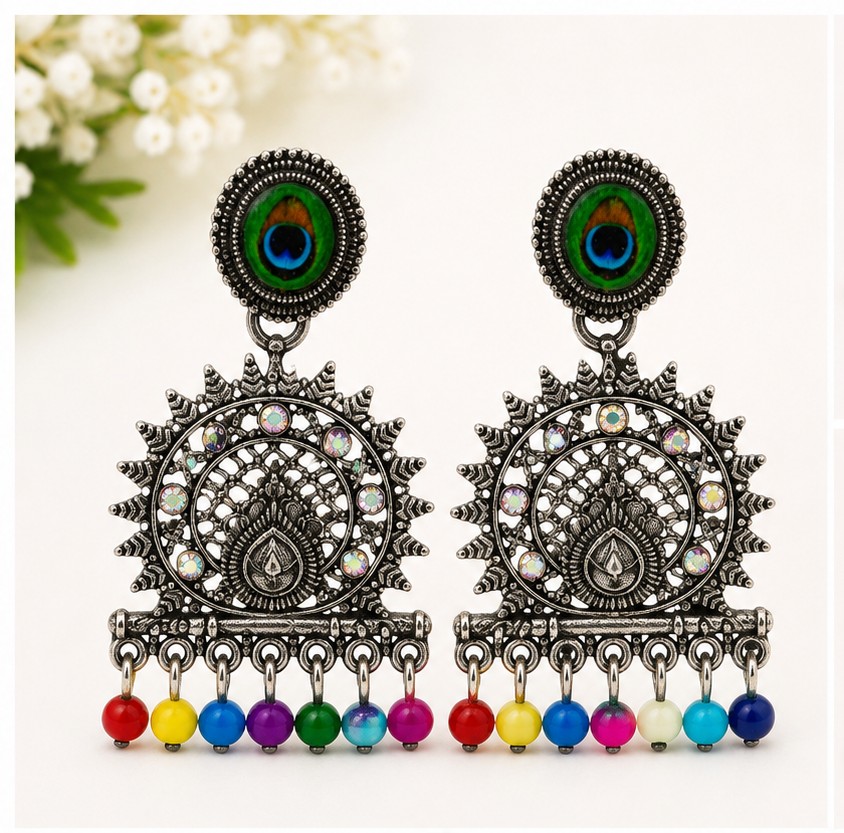 Peacock Eye Designer Earrings