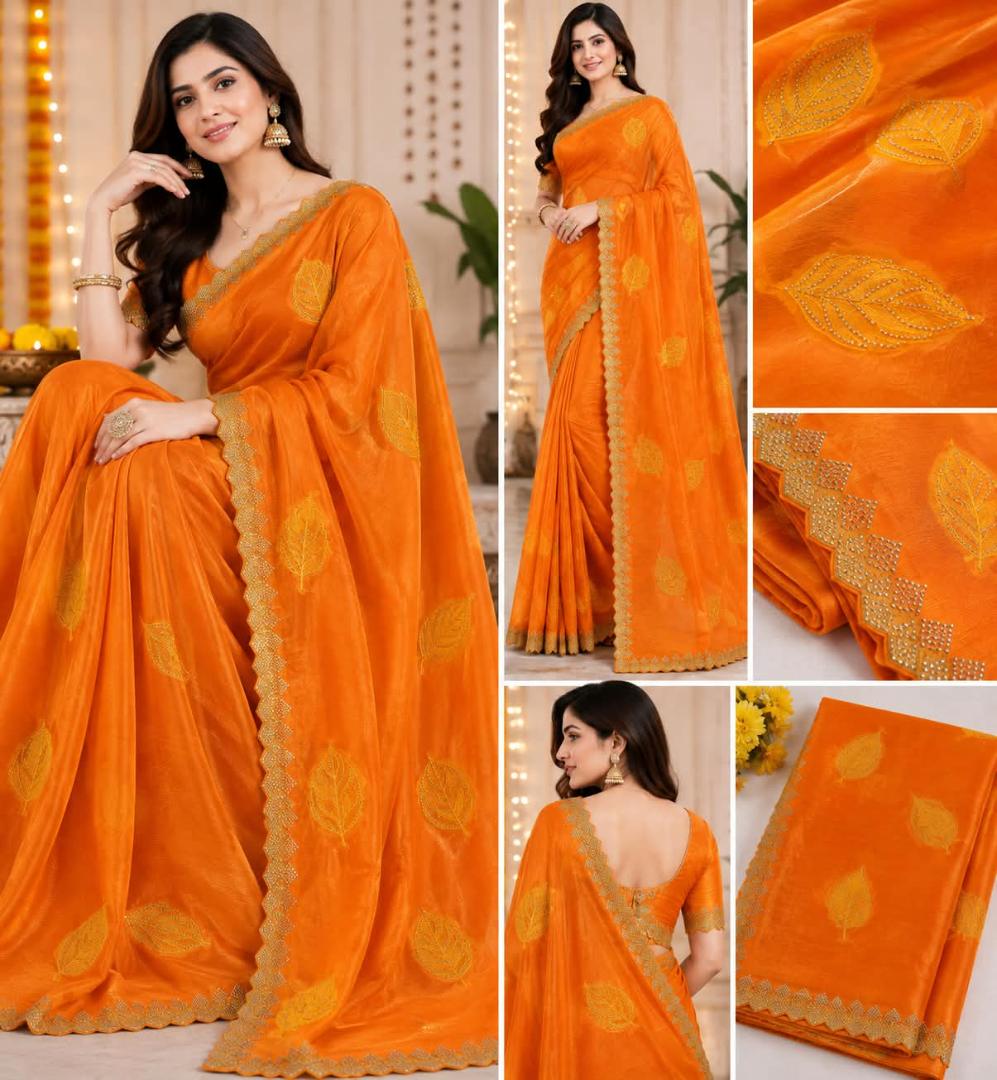 Patrani Premium Designer Embroidered Saree – Elegant Festive Collection